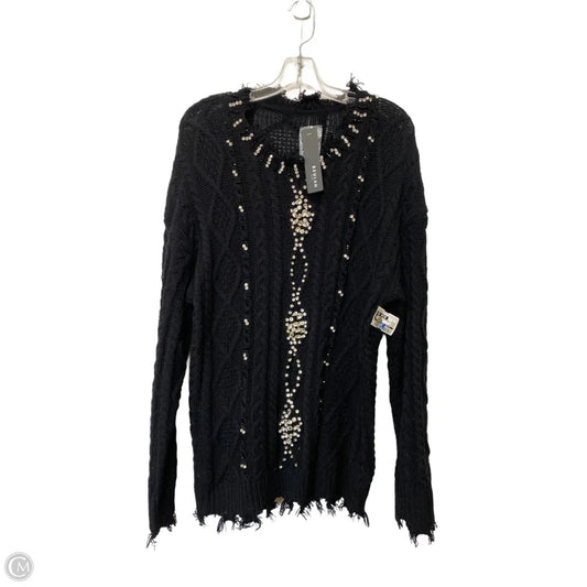 Sweater By Clothes Mentor In Black, Size: M