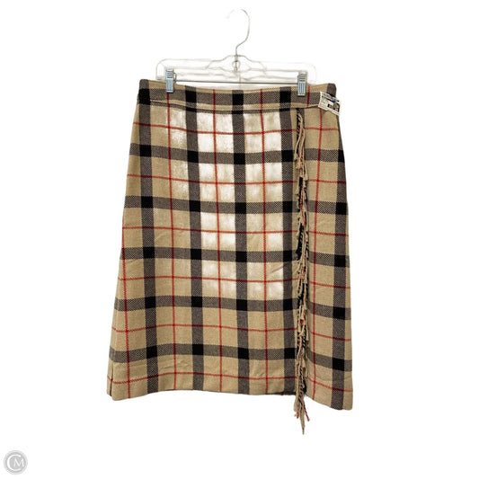 Skirt Midi By Talbots In Plaid Pattern, Size: 14