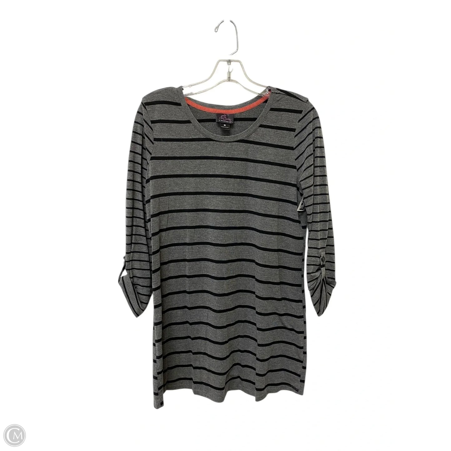 Top Long Sleeve Basic By Oh Baby By Motherhood In Striped Pattern, Size: M