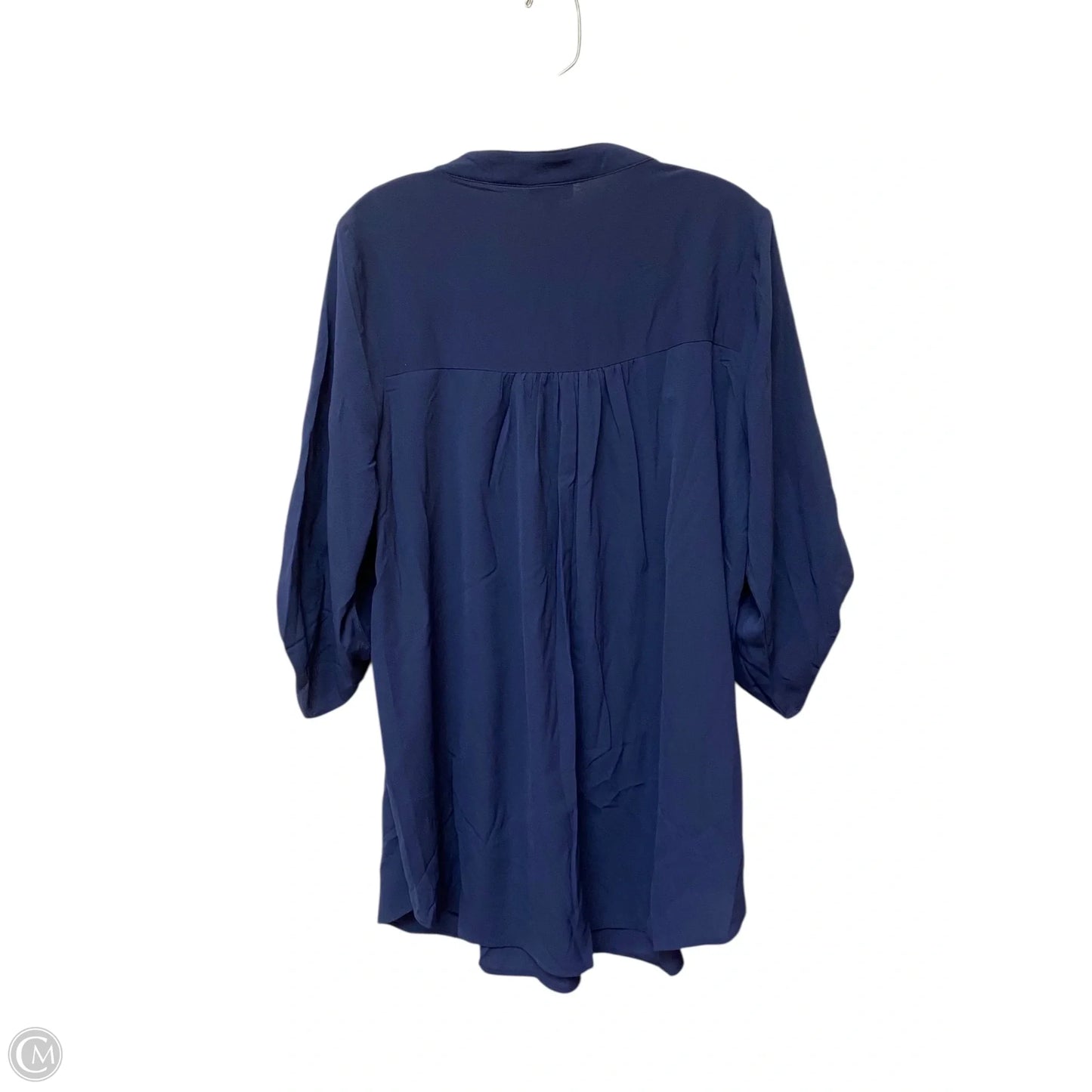 Top Long Sleeve By Avenue In Navy, Size: 20