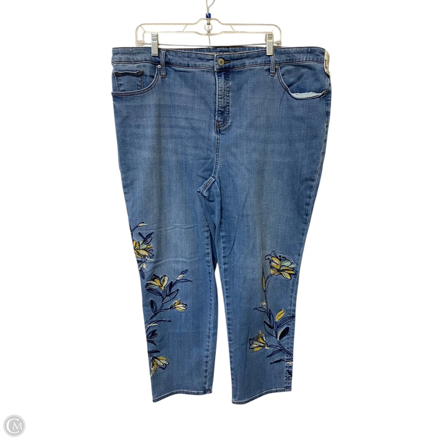 Jeans Skinny By Chicos In Blue Denim, Size: Xl