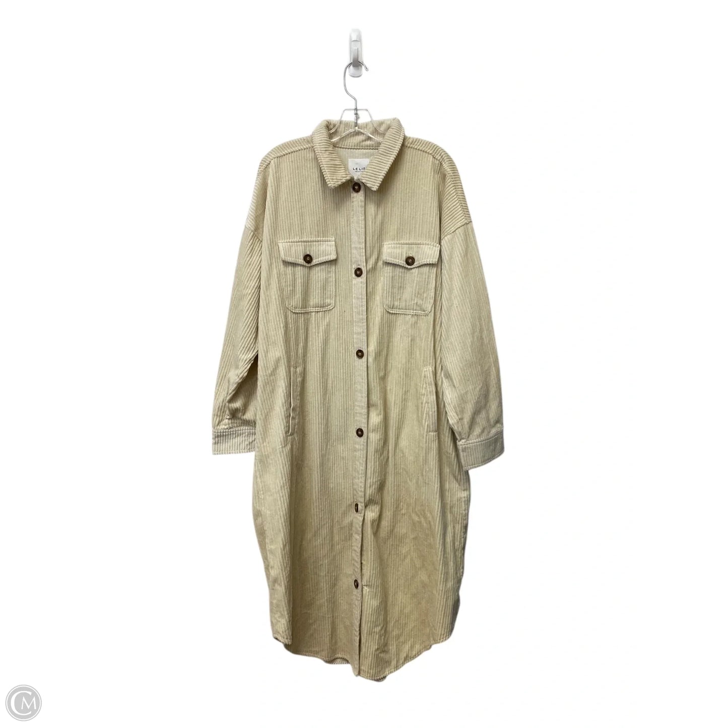 Dress Casual Midi By Le Lis In Cream, Size: L