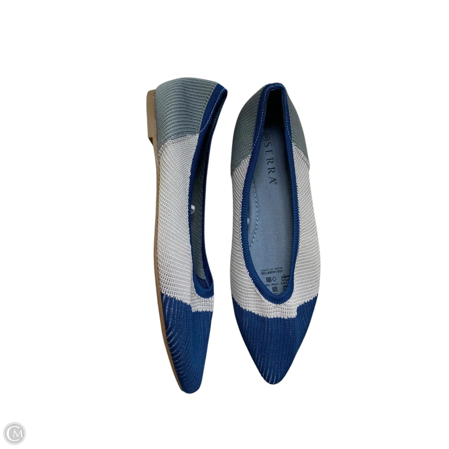 Shoes Flats By Serra In Blue, Size: 9