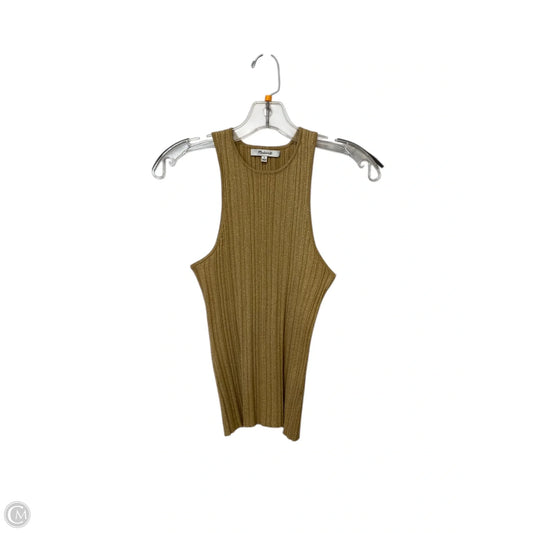 Top Sleeveless Basic By Madewell In Gold, Size: S