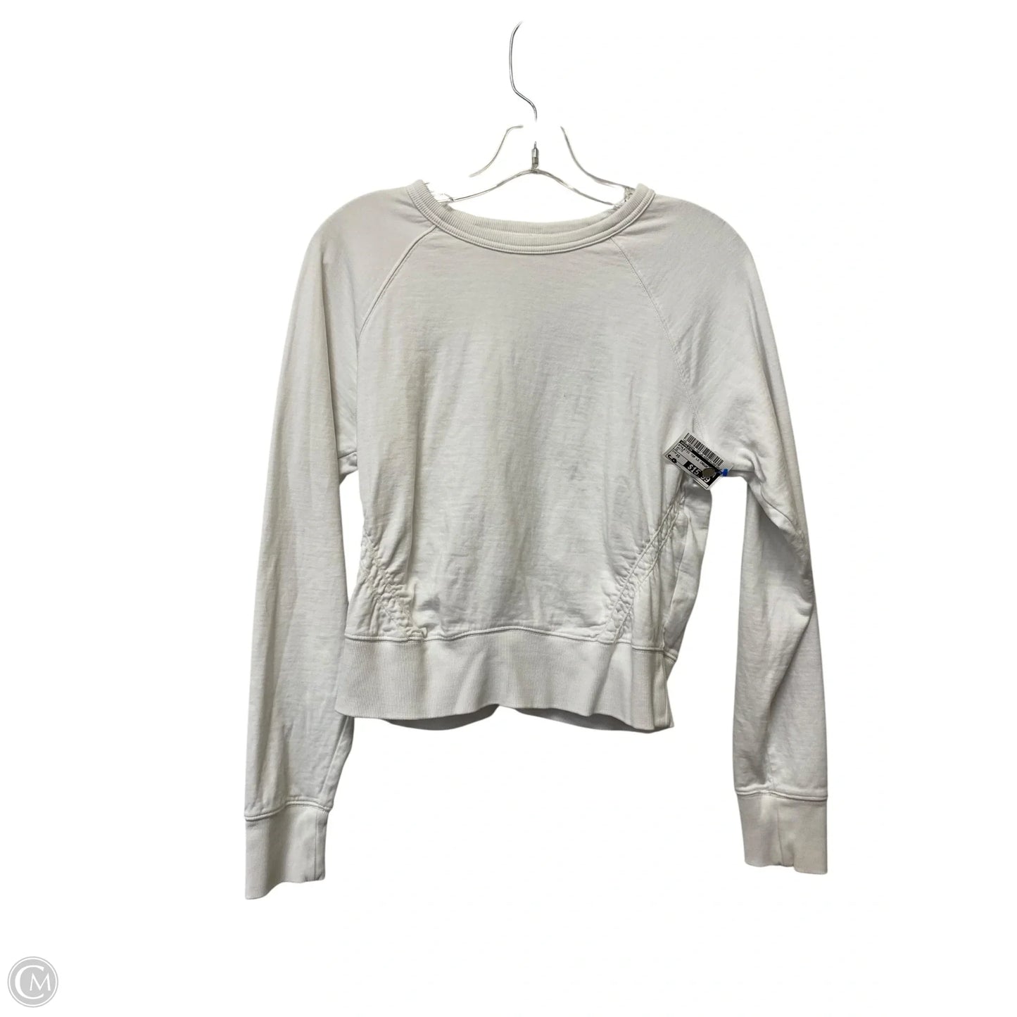 Athletic Top Long Sleeve Crewneck By Athleta In White, Size: Xs
