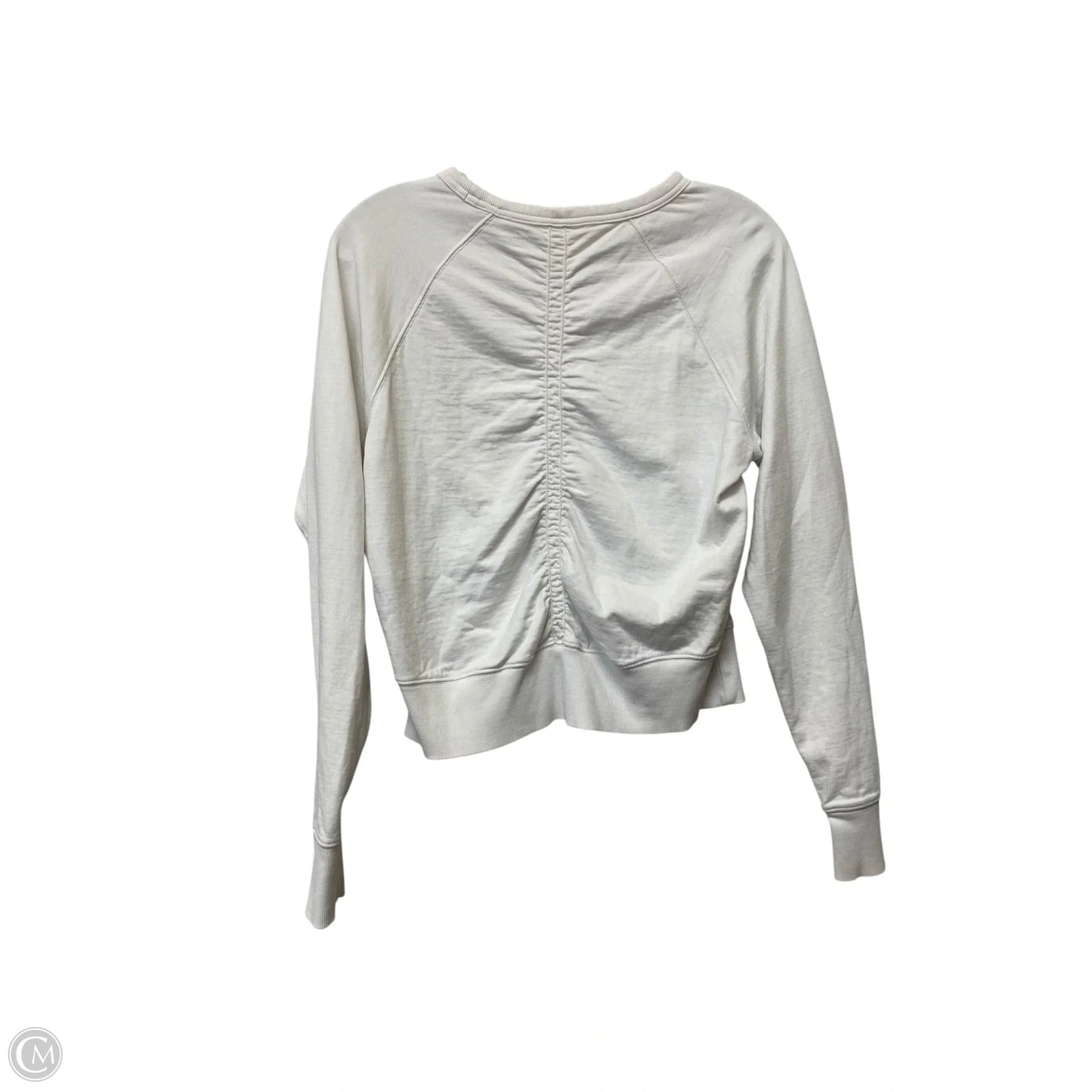 Athletic Top Long Sleeve Crewneck By Athleta In White, Size: Xs