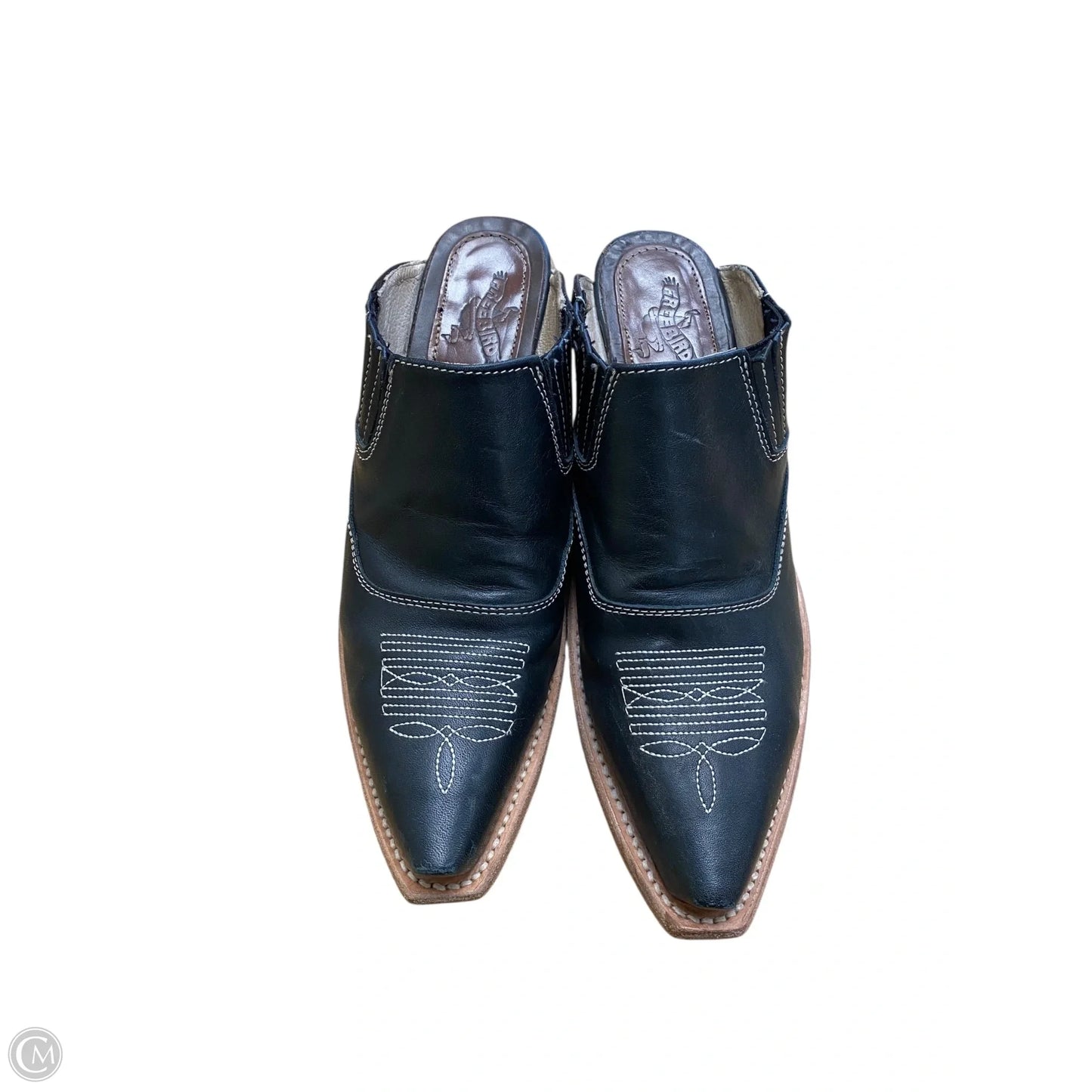 Boots Ankle Heels By Freebird In Black, Size: 9