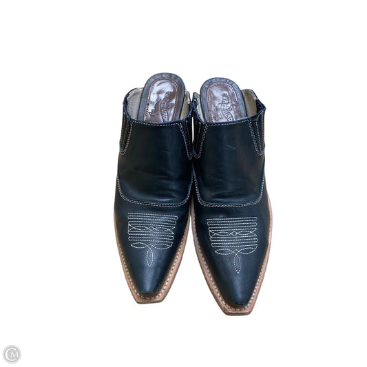 Boots Ankle Heels By Freebird In Black, Size: 9