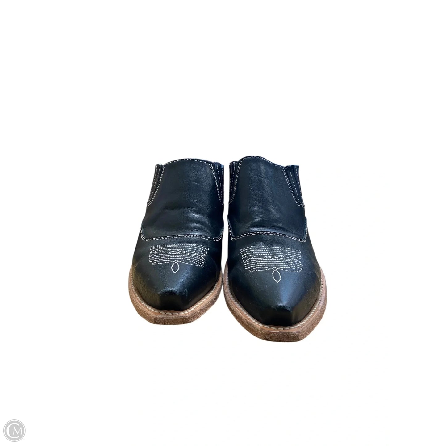 Boots Ankle Heels By Freebird In Black, Size: 9