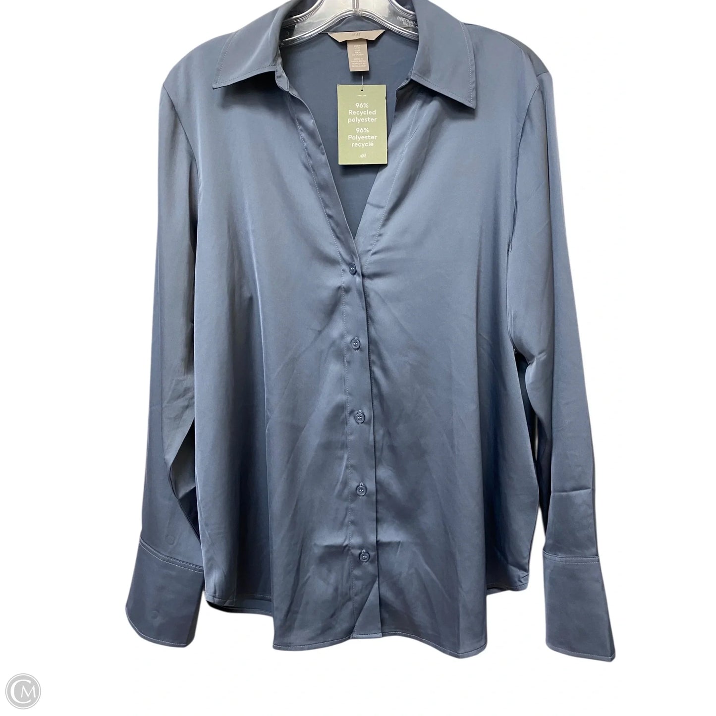 Top Long Sleeve Basic By H&m In Blue, Size: M