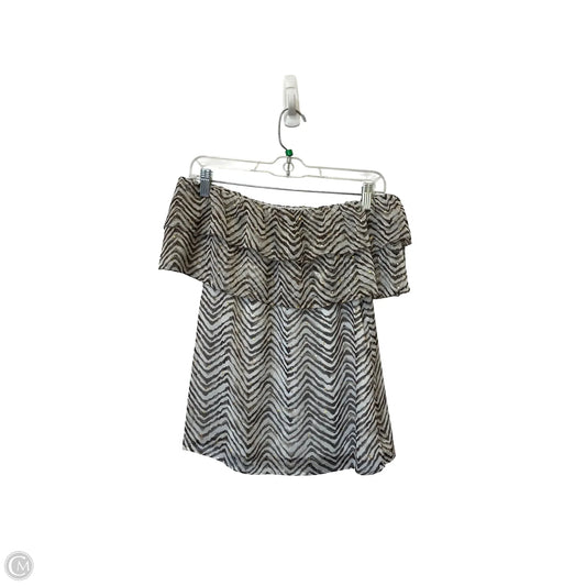 Top Short Sleeve By White House Black Market In Animal Print, Size: Xxs
