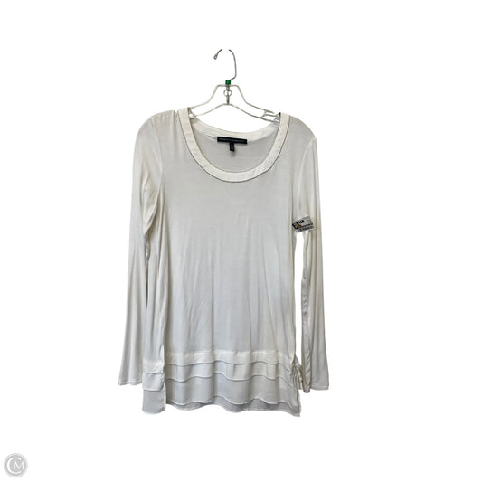Top Long Sleeve By White House Black Market In White, Size: S