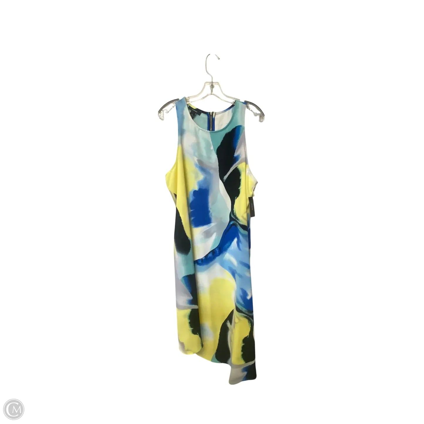 Dress Casual Midi By Alfani In Blue & Yellow, Size: 16