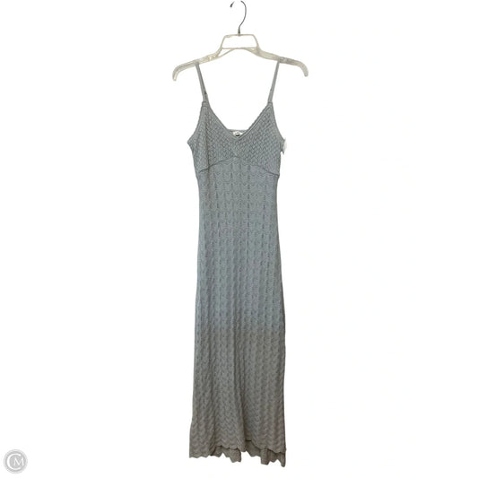 Dress Casual Maxi By Hollister In Grey, Size: M