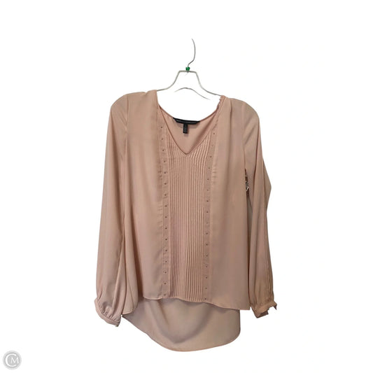 Top Long Sleeve By White House Black Market In Pink, Size: S