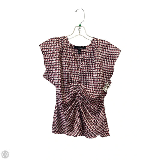 Top Short Sleeve By White House Black Market In Black & Pink, Size: Xs