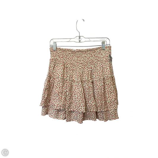 Skirt Mini & Short By Sienna Sky In Floral Print, Size: L