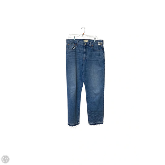 Jeans Wide Leg By Madewell In Blue Denim, Size: 10