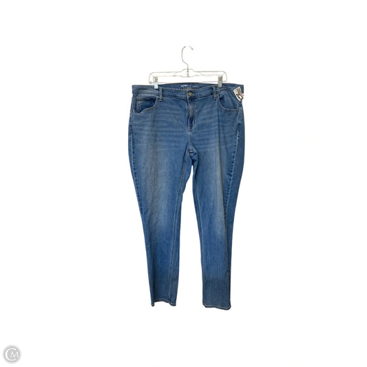 Jeans Boyfriend By Old Navy In Blue Denim, Size: 18