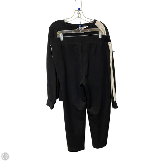 Lounge Set Pants By Chicos In Black & White, Size: M