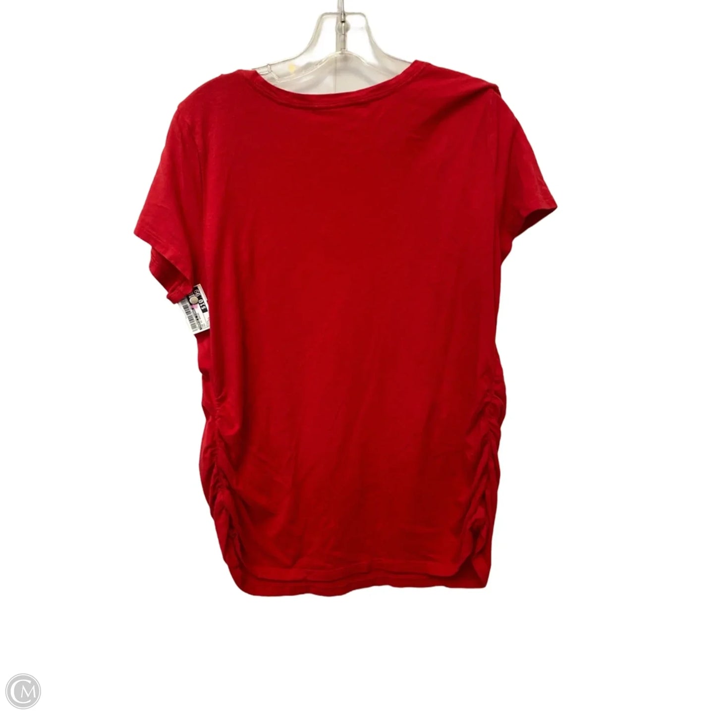 Top Short Sleeve Basic By Ingrid & Isabel In Red, Size: L