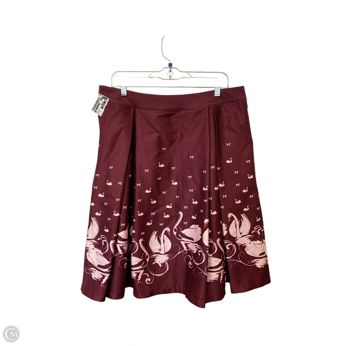 Skirt Midi By Cme In Red, Size: 16