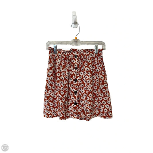 Skirt Mini & Short By Madewell In Floral Print, Size: Xxs