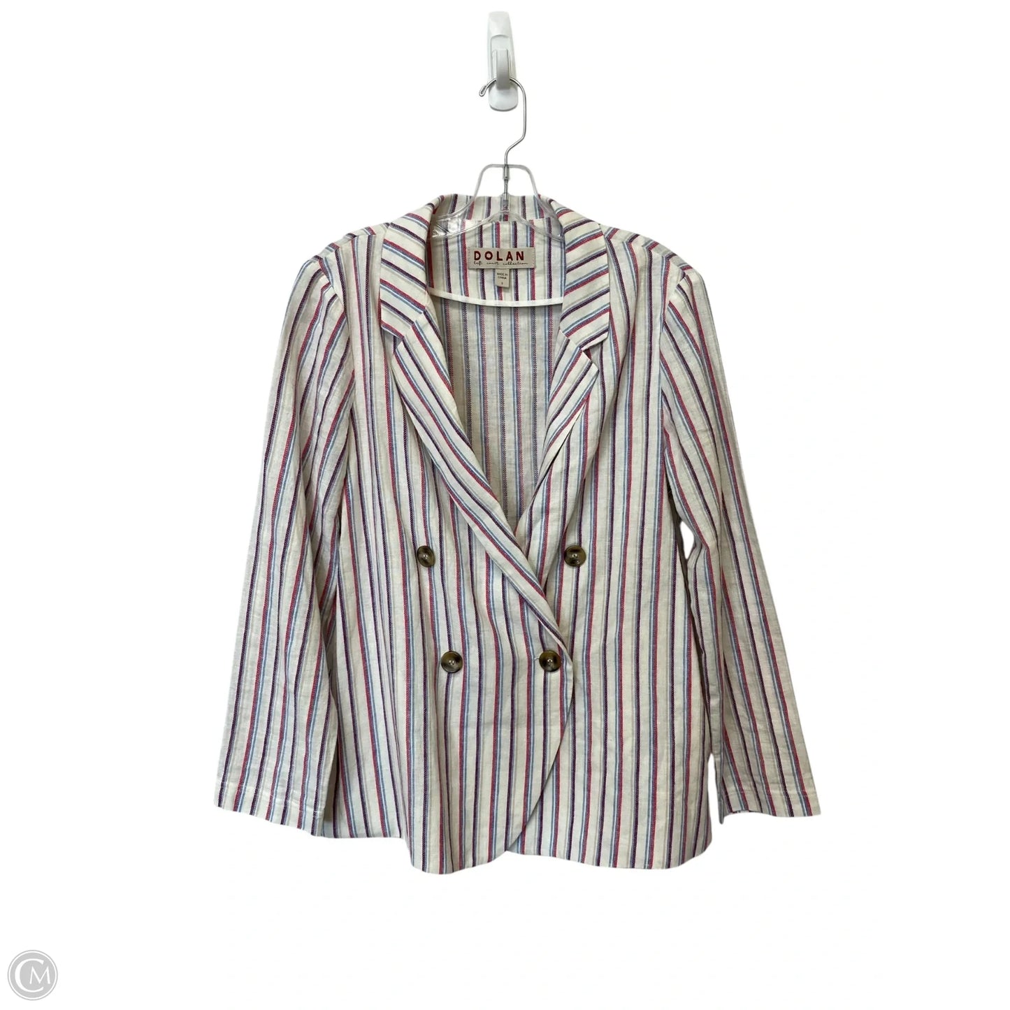 Blazer By Dolan Left Coast In Striped Pattern, Size: S
