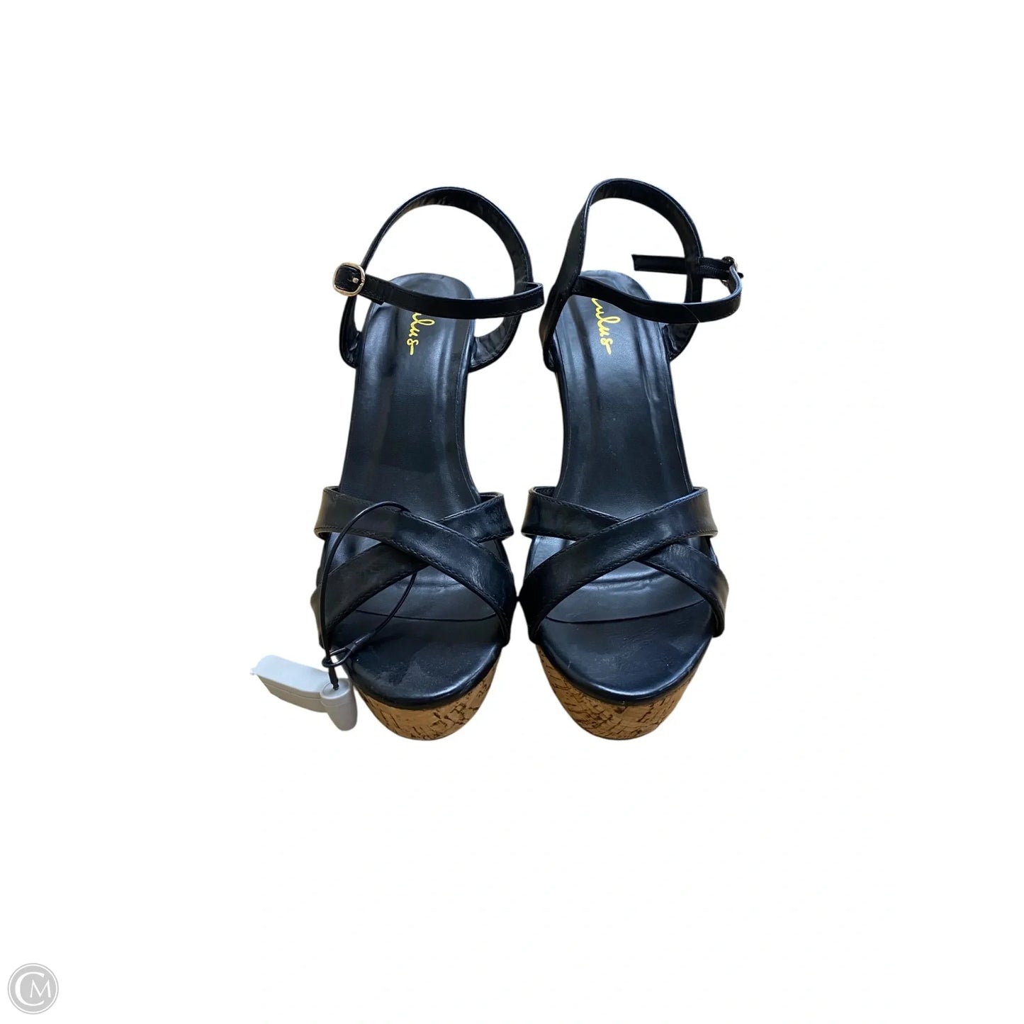 Shoes Heels Wedge By Lulus In Black, Size: 9