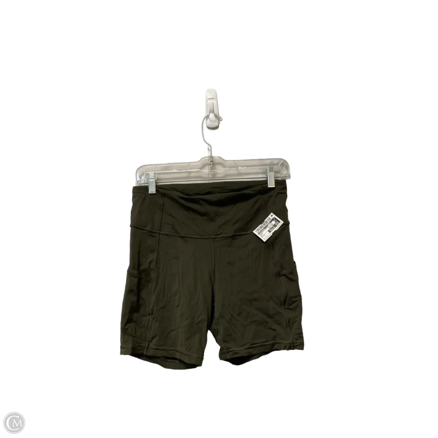 Athletic Shorts By Lululemon In Green, Size: 8
