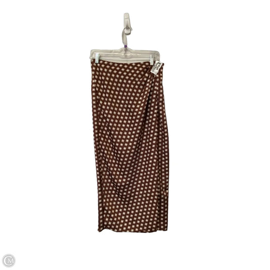 Skirt Designer By Jason Wu In Brown & White, Size: M