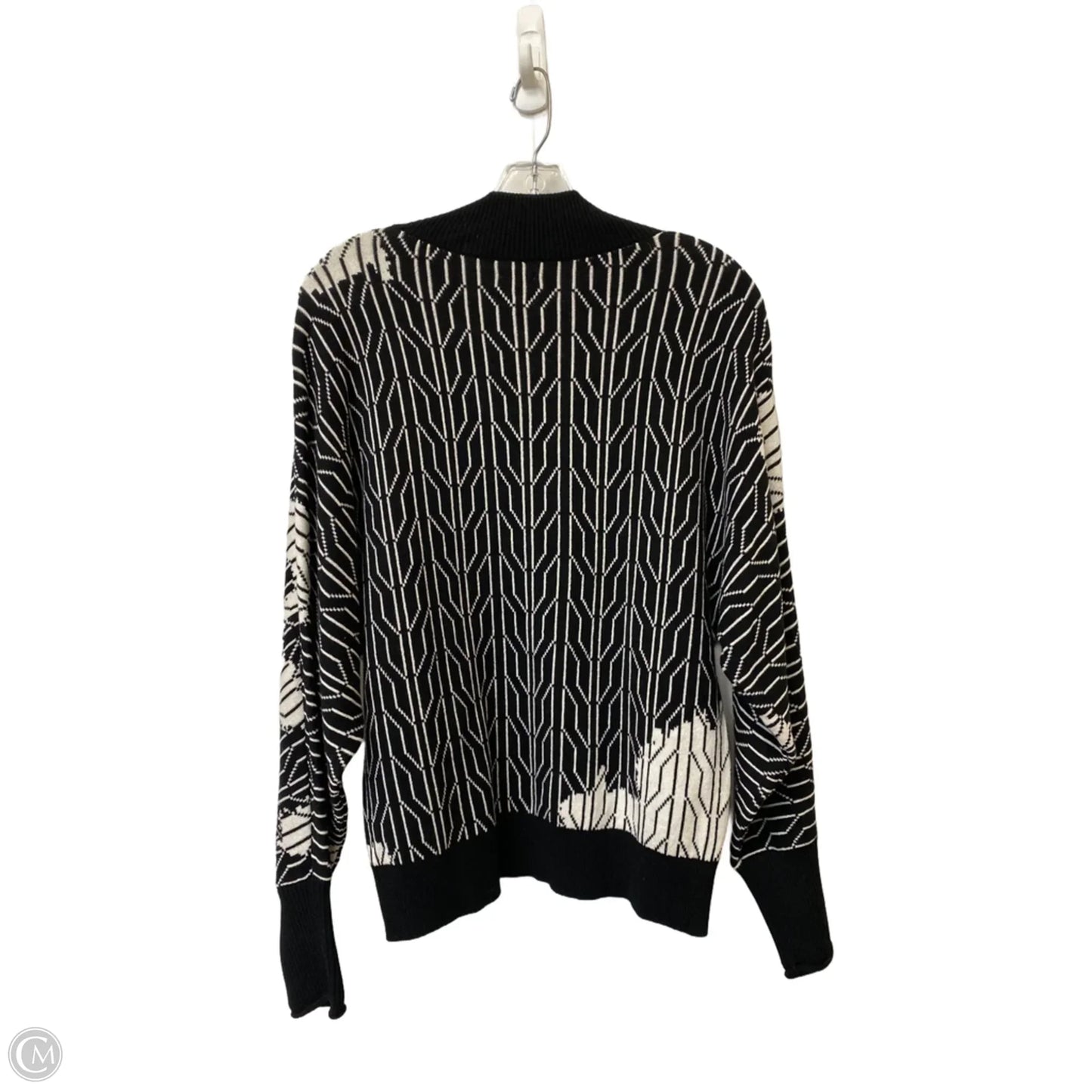 Sweater By Nic + Zoe In Black & White, Size: M