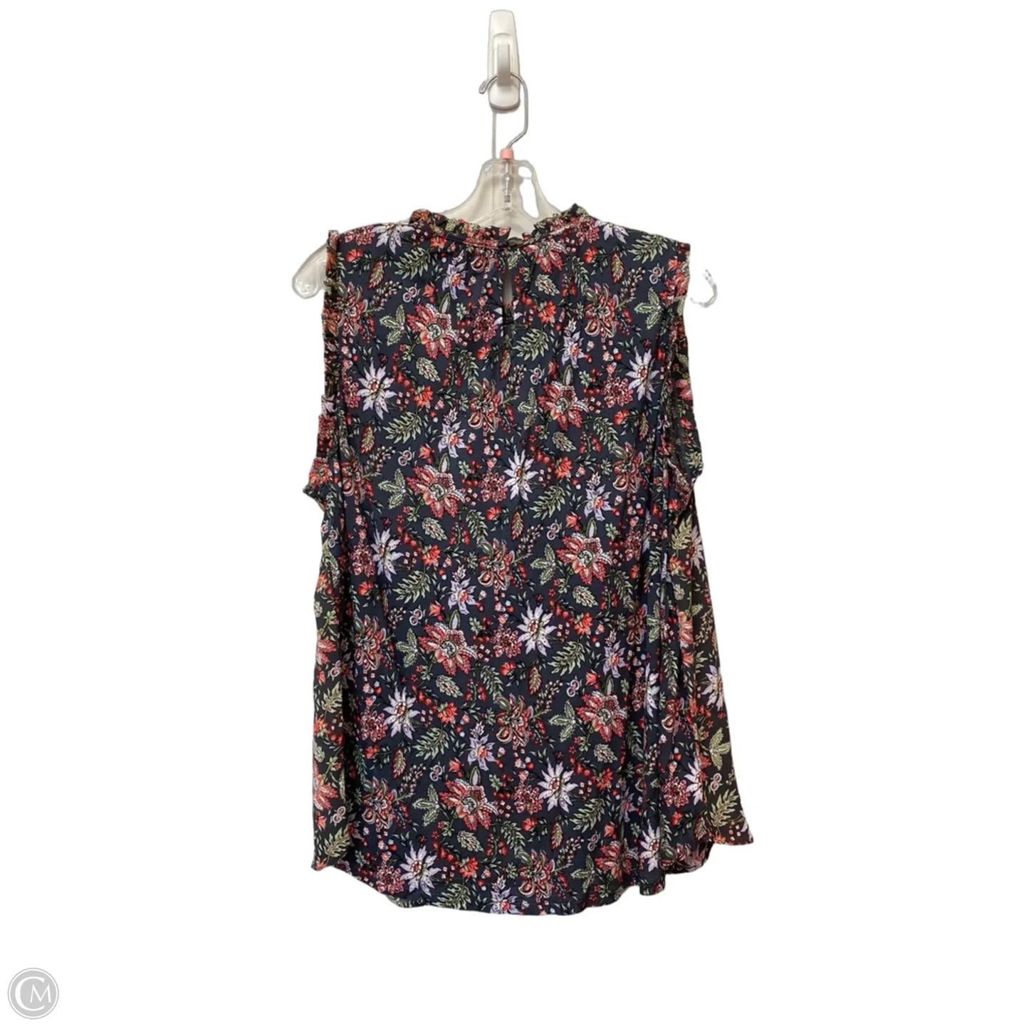 Top Sleeveless Basic By Loft In Floral Print, Size: Xlp
