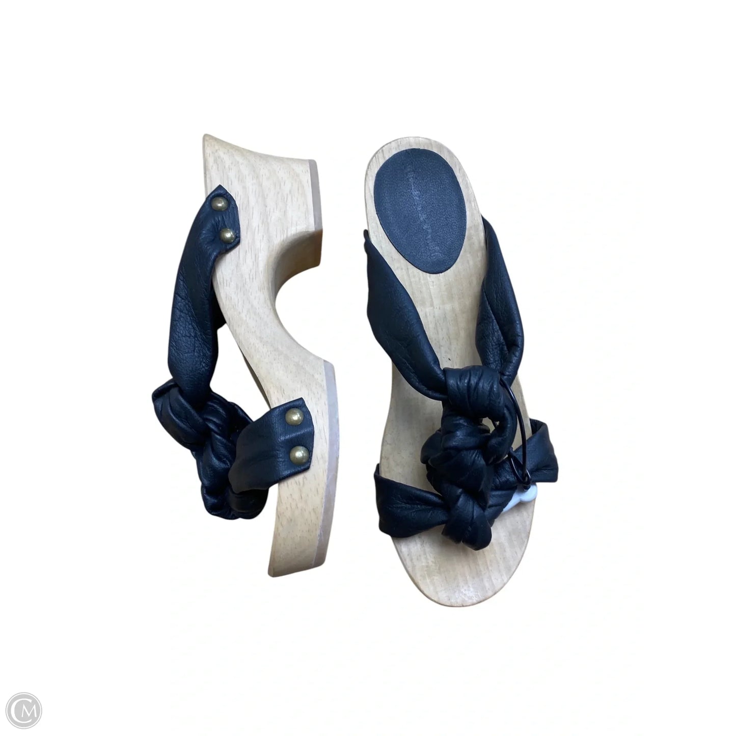 Sandals Heels Block By Cmb In Black, Size: 6