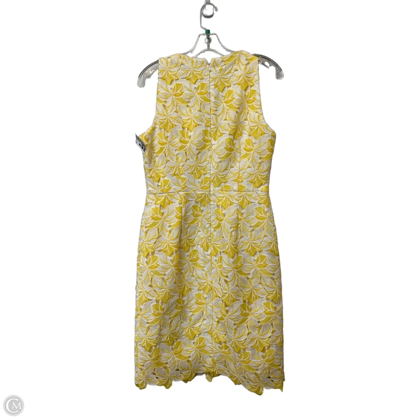 Dress Work By White House Black Market In White & Yellow, Size: 6