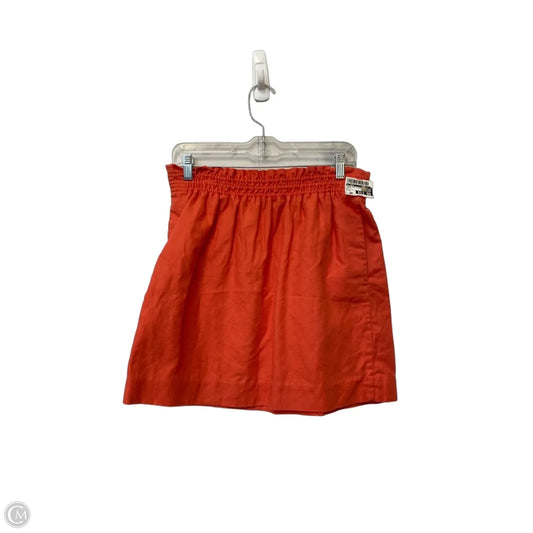 Skirt Mini & Short By J. Crew In Orange, Size: 8