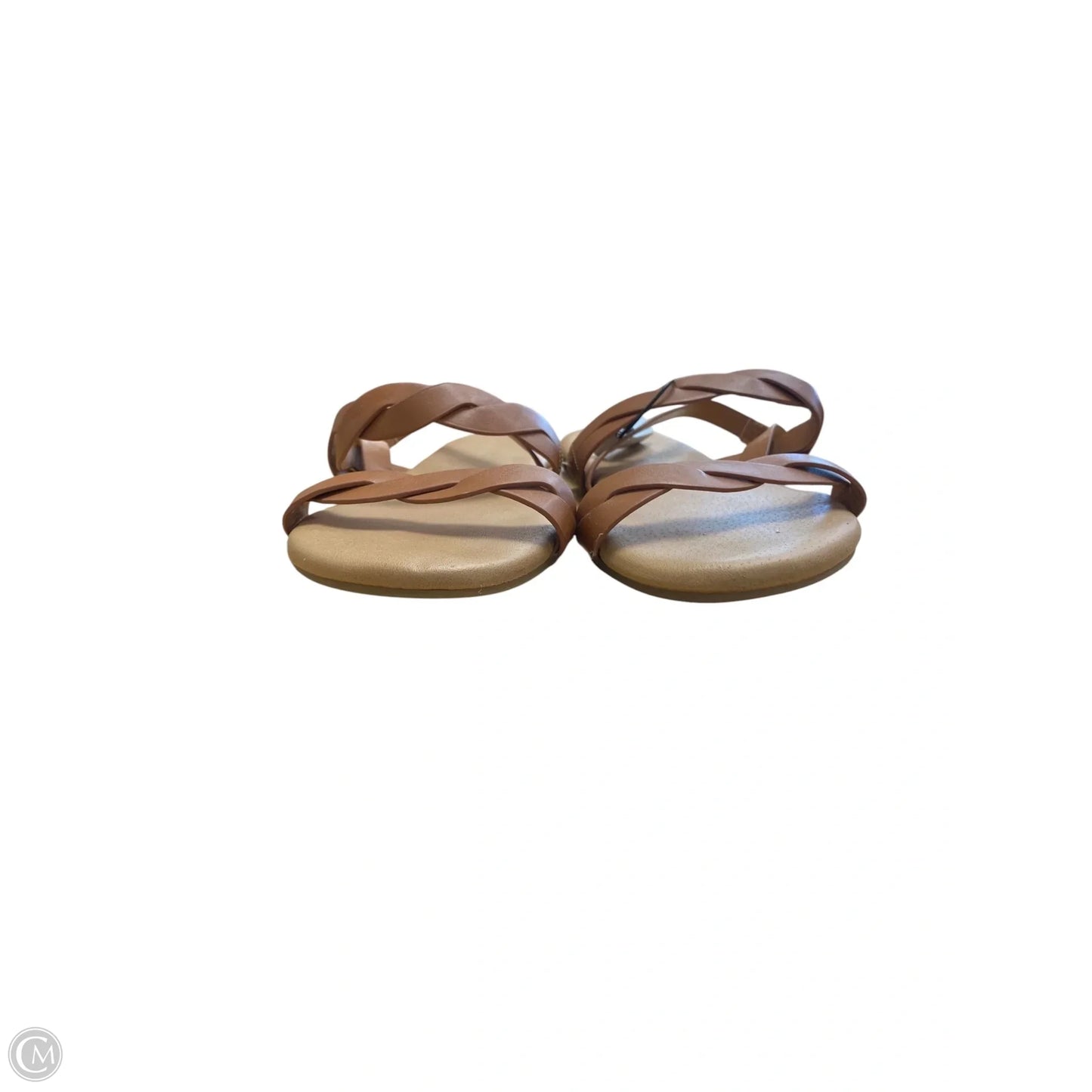 Sandals Flats By Lane Bryant In Brown, Size: 9.5