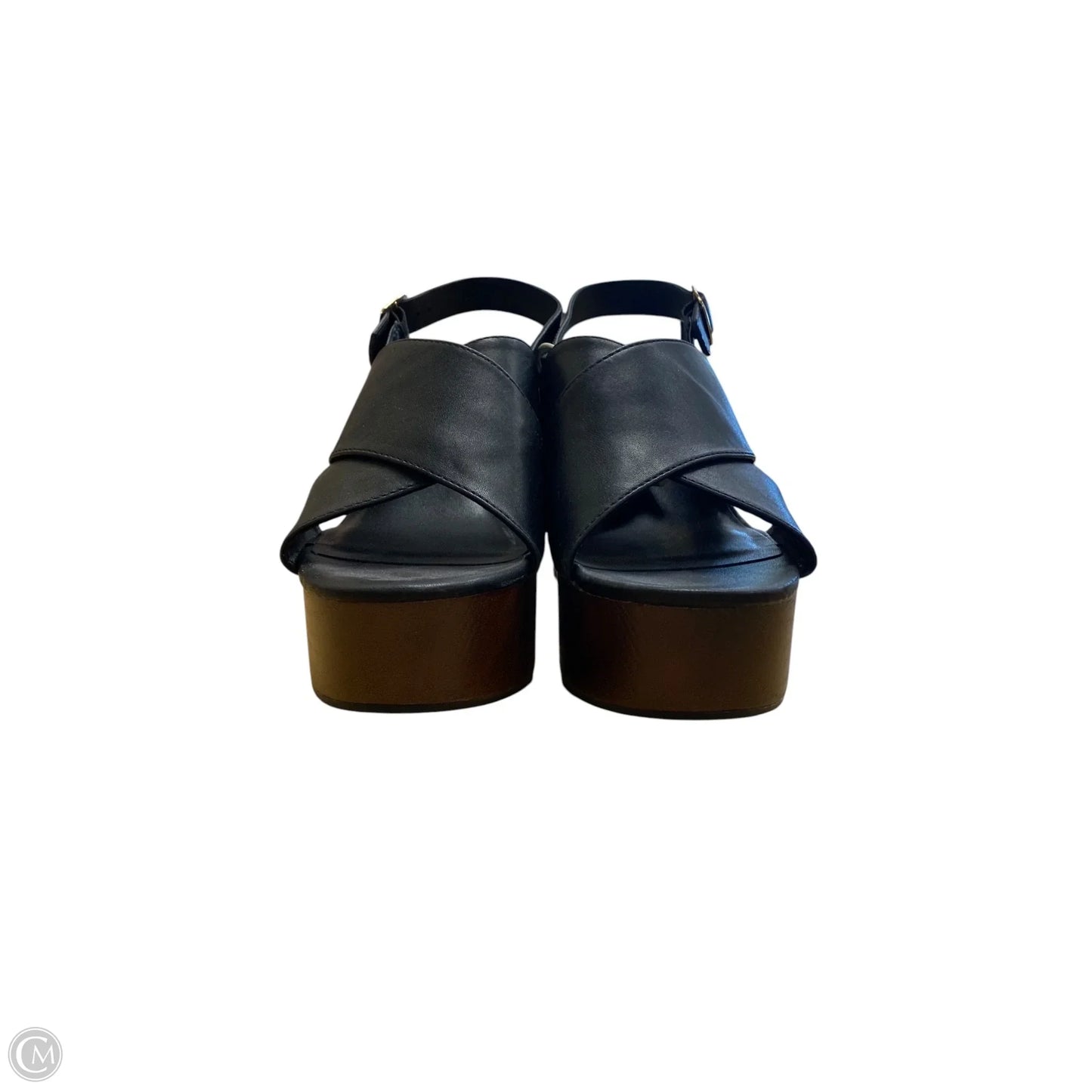 Sandals Heels Platform By Universal Thread In Black, Size: 9