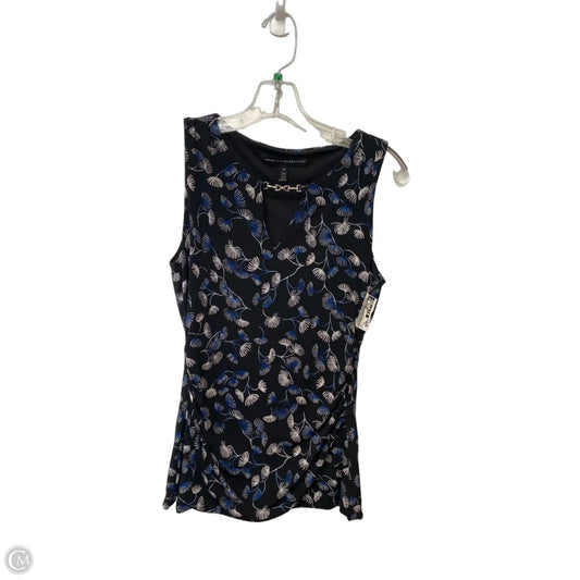 Top Sleeveless By White House Black Market In Black & Blue, Size: Xs