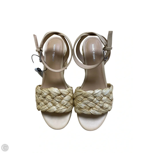 Shoes Heels Block By Marc Fisher In Tan, Size: 8.5