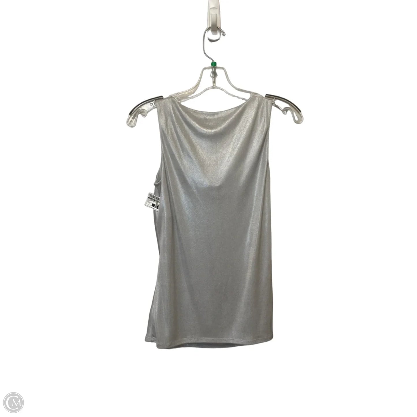 Top Sleeveless Basic By White House Black Market In Silver, Size: Xs