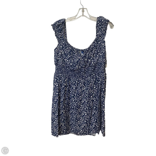 Dress Casual Short By Old Navy In Blue & White, Size: Xl