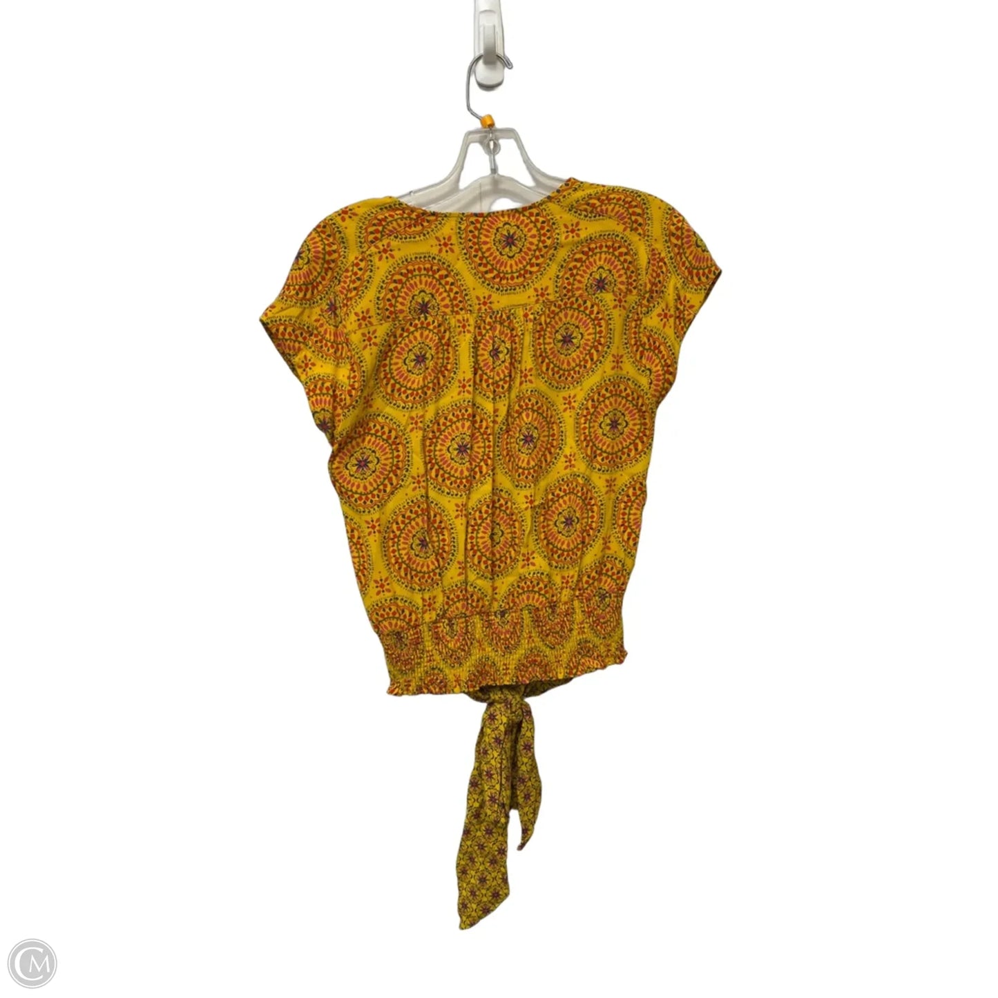 Top Short Sleeve By Maeve In Yellow, Size: Xs