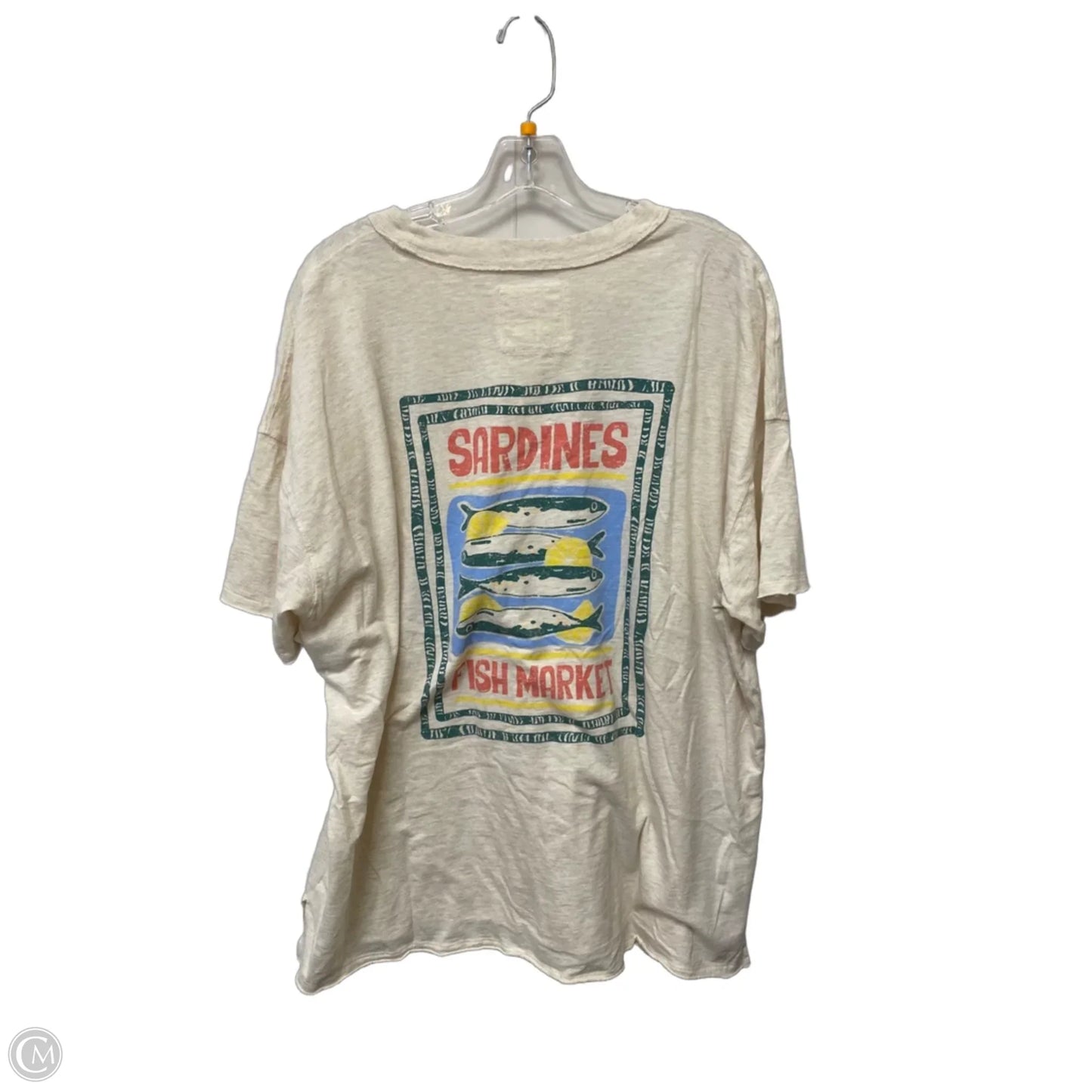 Top Short Sleeve Basic By Aerie In Cream, Size: L