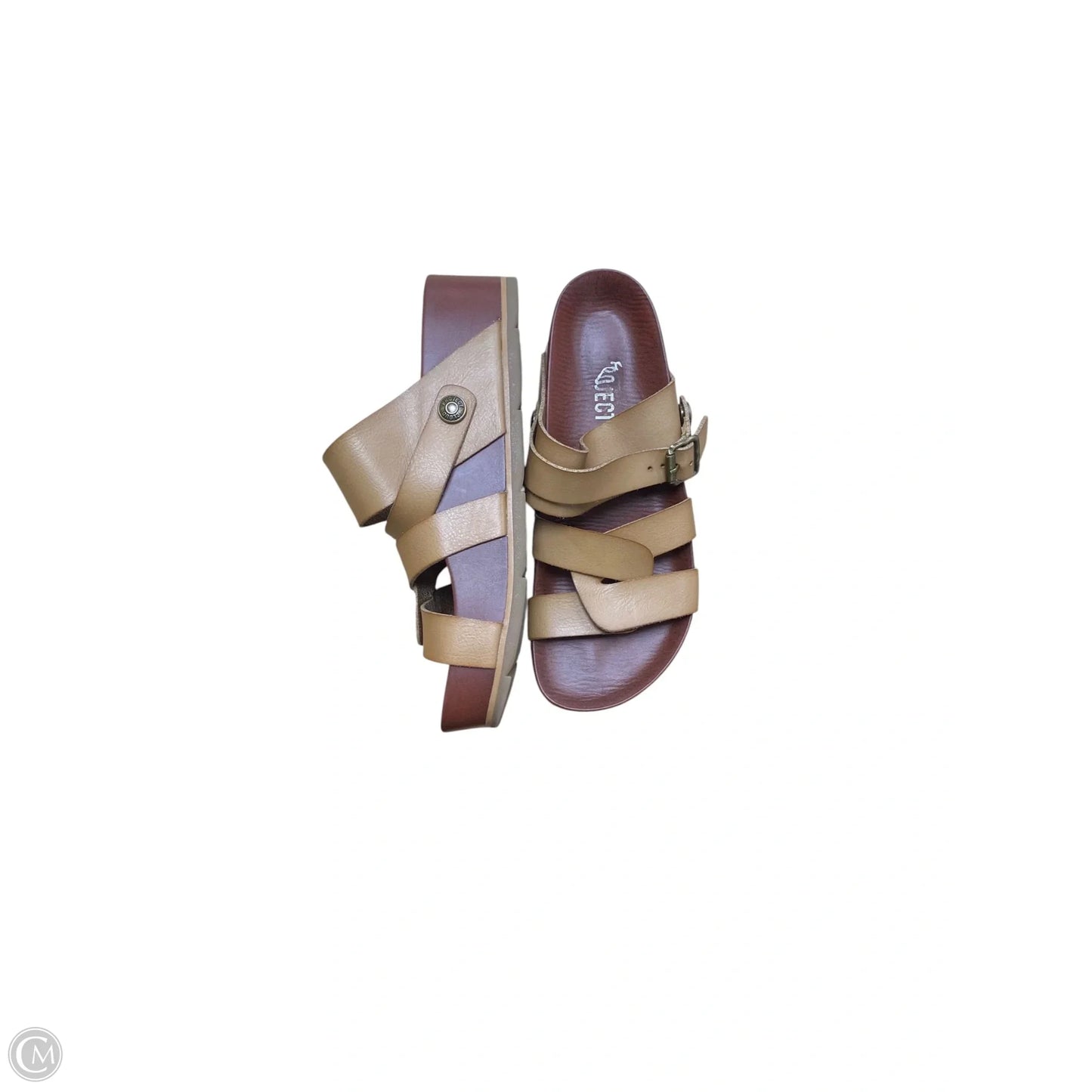 Sandals Flats By Cmf In Brown, Size: 7.5
