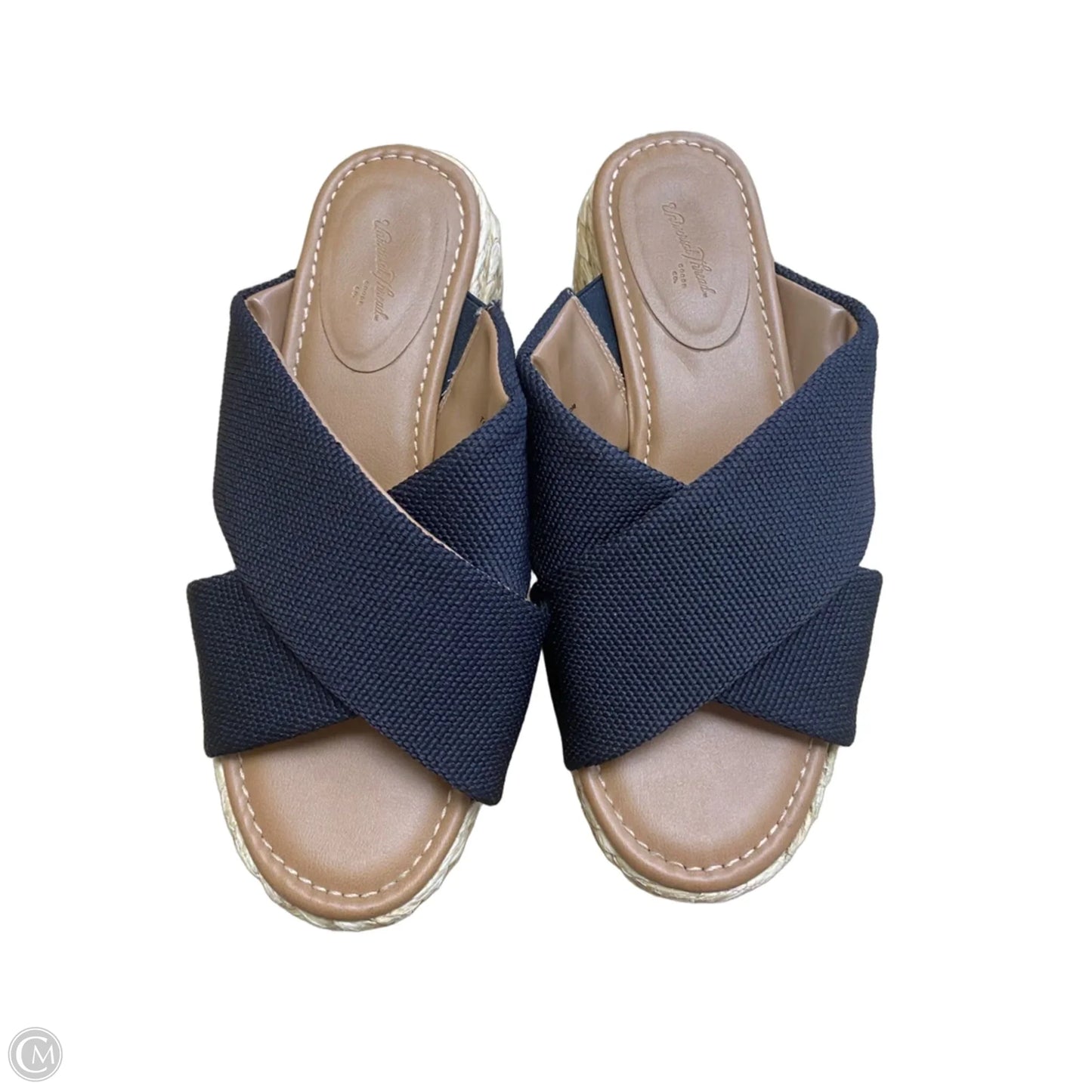 Sandals Heels Wedge By Universal Thread In Black, Size: 9