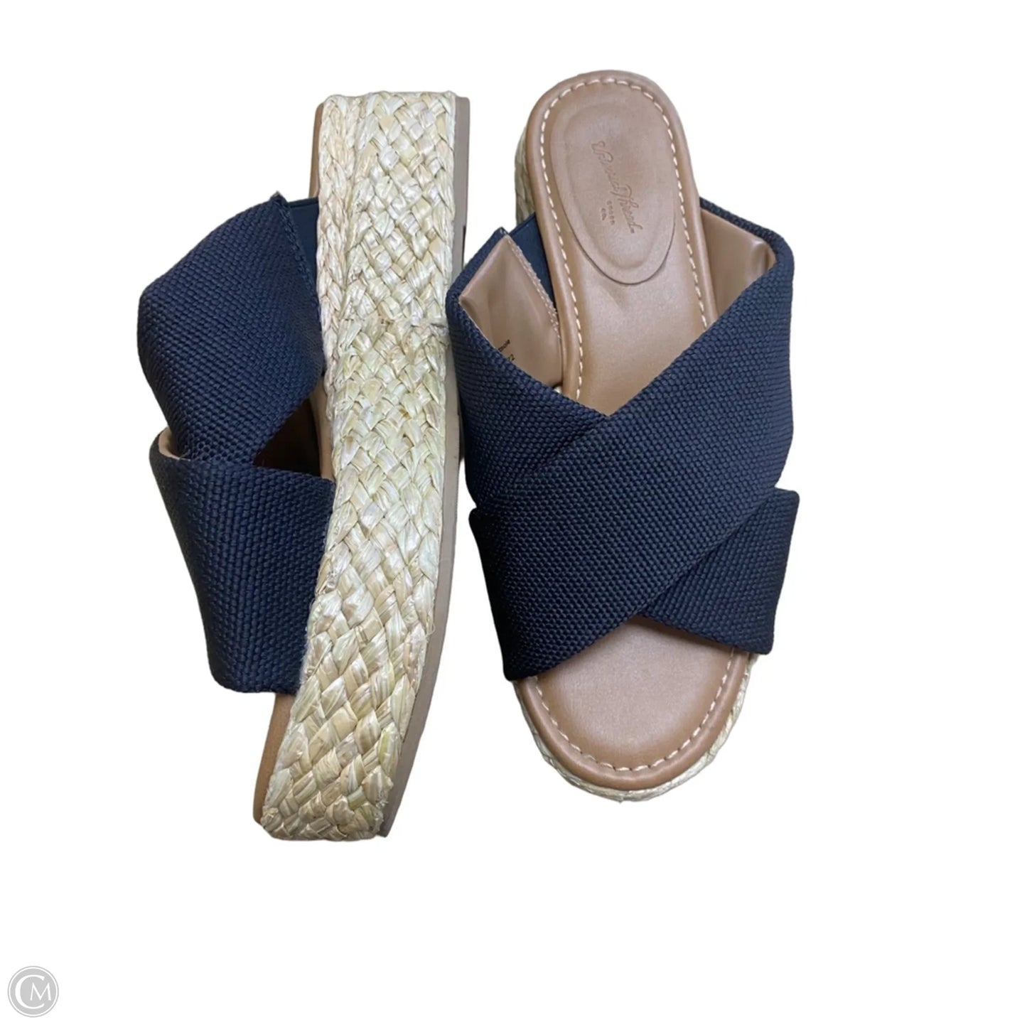 Sandals Heels Wedge By Universal Thread In Black, Size: 9