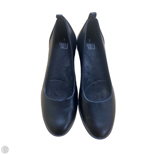 Shoes Heels Platform By Time And Tru In Black, Size: 9