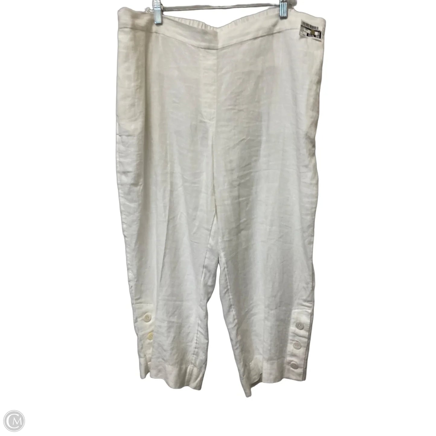 Pants Linen By Chicos In White, Size: L