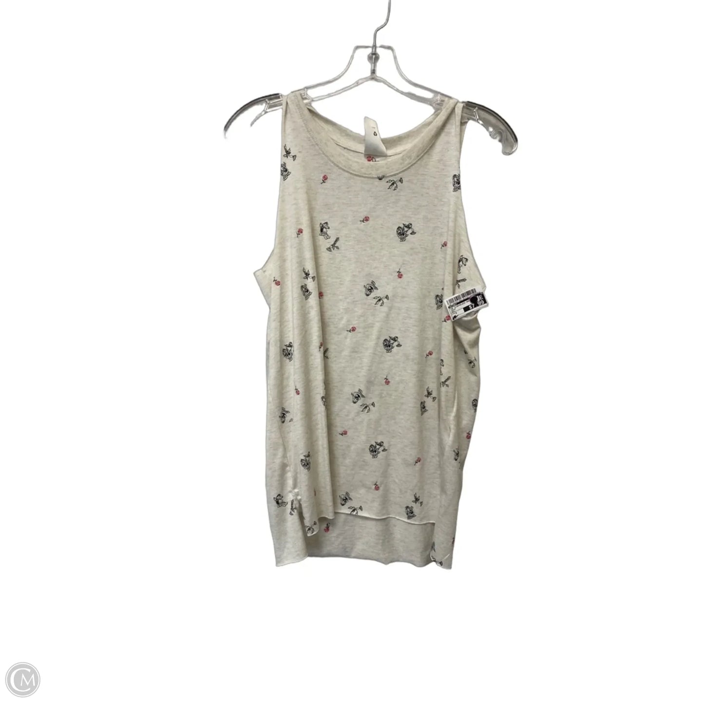 Top Sleeveless Basic By Disney In Cream, Size: S